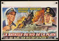 5j434 PURSUIT OF THE GRAF SPEE Belgian '57 Powell & Pressburger's Battle of the River Plate!