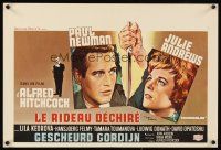5j465 TORN CURTAIN Belgian '66 Paul Newman, Julie Andrews, Hitchcock tears you apart w/suspense!