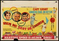 5j473 WALK DON'T RUN Belgian '67 art of Cary Grant & Samantha Eggar at Tokyo Olympics!