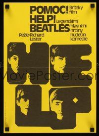 5j015 HELP Czech 11x16 R86 The Beatles, John, Paul, George & Ringo, rock & roll classic!