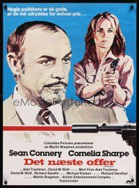 5j574 NEXT MAN Danish '76 Sean Connery, sexy Cornelia Sharpe, love is the ultimate weapon!
