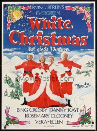 5j630 WHITE CHRISTMAS Danish R60s Bing Crosby, Danny Kaye, Clooney, Vera-Ellen, musical classic!