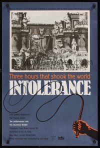 5j072 INTOLERANCE English double crown R88 D.W. Griffith, 3 hours that shook the world, different!