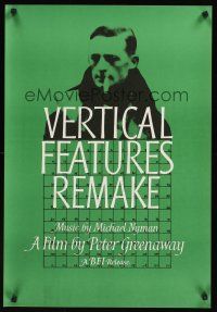 5j089 VERTICAL FEATURES REMAKE English double crown '78 photo of director Peter Greenaway!