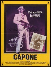 5j657 CAPONE French 23x32 '75 full-length image of gangster legend Ben Gazzara!