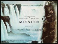 5j715 MISSION French 23x32 '86 Robert De Niro, Jeremy Irons, cool waterfall artwork!