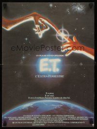 5j789 E.T. THE EXTRA TERRESTRIAL French 15x21 '82 Steven Spielberg classic, John Alvin art!