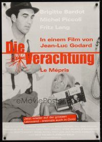 5j291 LE MEPRIS German R00s Jean-Luc Godard, super sexy Brigitte Bardot!
