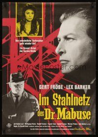 5j311 RETURN OF DR MABUSE German '62 Gert Froebe, Lex Barker, Daliah Lavi!