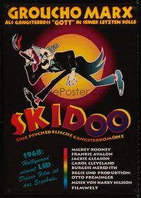 5j315 SKIDOO German R90s Otto Preminger, great Hirschfeld-like artwork of Groucho Marx!