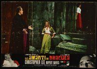 5j161 DRACULA HAS RISEN FROM THE GRAVE Italian photobusta '69 Hammer, vampire Christopher Lee!