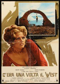 5j153 ONCE UPON A TIME IN THE WEST 3 Italian lrg pbustas '68 Leone, Cardinale, Robards & Fonda!