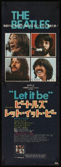 5j032 LET IT BE Japanese 2p '70 The Beatles, Lennon, Paul McCartney, Ringo Starr, George Harrison!