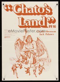 5j095 CHATO'S LAND New Zealand '72 what Charles Bronson's land won't kill, he will!