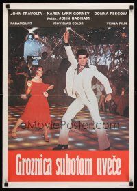5j254 SATURDAY NIGHT FEVER Yugoslavian '77 disco dancer John Travolta & Karen Lynn Gorney!