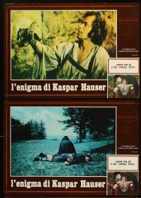 5j169 MYSTERY OF KASPAR HAUSER 6 Italian photobustas '74 Werner Herzog directed, mystery man bio!