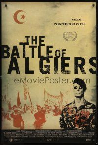 5k067 BATTLE OF ALGIERS 1sh R03 Gillo Pontecorvo's La Battaglia di Algeri, war image!