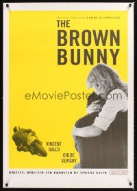 5k105 BROWN BUNNY yellow style 1sh '03 Vincent Gallo, Chloe Sevigny, most controversial sex movie!