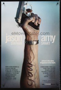 5k148 CRANK DS 1sh '06 Jason Statham, creepy image of arm with popped veins!