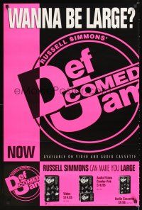 5k175 DEF COMEDY JAM video 1sh '93 Russell Simmons, wanna be large?!