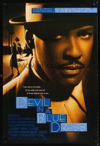 5k179 DEVIL IN A BLUE DRESS DS 1sh '95 great close-up image of Denzel Washington!