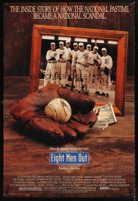 5k200 EIGHT MEN OUT 1sh '88 John Sayles, John Cusack, Chicago Black Sox, baseball!