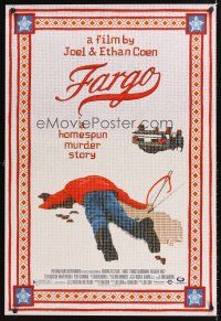 5k217 FARGO 1sh '96 a homespun murder story from the Coen Brothers, great image!