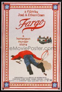 5k218 FARGO DS 1sh '96 a homespun murder story from the Coen Brothers, great image!