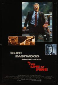 5k343 IN THE LINE OF FIRE int'l DS 1sh '93 Clint Eastwood as Secret Service bodyguard!