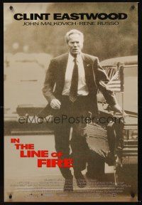 5k342 IN THE LINE OF FIRE DS 1sh '93 Clint Eastwood as Secret Service bodyguard!