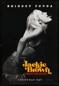 5k399 JACKIE BROWN teaser 1sh '97 Quentin Tarantino, image of sexy Bridget Fonda!