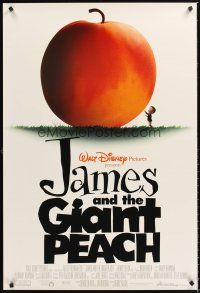 5k408 JAMES & THE GIANT PEACH white syle 1sh '96 Walt Disney stop-motion fantasy cartoon!