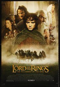 5k472 LORD OF THE RINGS: THE FELLOWSHIP OF THE RING advance 1sh '01 montage of top cast!