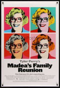 5k490 MADEA'S FAMILY REUNION advance DS 1sh '06 Tyler Perry, Blair Underwood, cool Warhol-ish art!