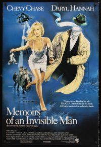 5k513 MEMOIRS OF AN INVISIBLE MAN int'l 1sh '92 disappearing Chevy Chase, pretty Daryl Hannah!
