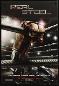 5k595 REAL STEEL IMAX teaser DS 1sh '11 Shawn Levy, champions aren't born, they're made!