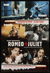 5k614 ROMEO & JULIET style C int'l DS 1sh '96 Leonardo DiCaprio, Claire Danes, modern Shakespeare!