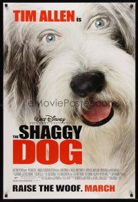 5k639 SHAGGY DOG advance DS 1sh '06 Tim Allen, Robert Downey Jr., cool image of dog!
