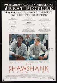 5k642 SHAWSHANK REDEMPTION DS 1sh '95 Tim Robbins, Morgan Freeman, written by Stephen King!