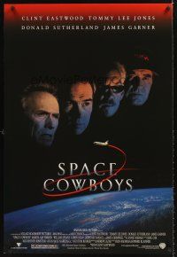 5k669 SPACE COWBOYS DS 1sh '00 astronauts Clint Eastwood, Tommy Lee Jones & Sutherland!