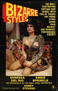 5k083 BIZARRE STYLES video poster R84 Vanessa Del Rio in sexy leopard outfit!