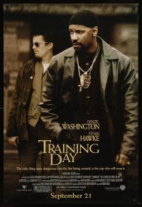 5k748 TRAINING DAY advance DS 1sh '01 Best Actor Denzel Washington, Ethan Hawke, Antoine Fuqua