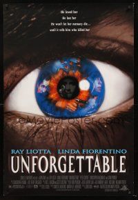 5k765 UNFORGETTABLE DS 1sh '96 Ray Liotta, Linda Fiorentino, directed by John Dahl!
