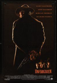 5k768 UNFORGIVEN int'l 1sh '92 classic image of gunslinger Clint Eastwood with back turned!