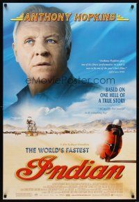5k797 WORLD'S FASTEST INDIAN DS 1sh '05 Anthony Hopkins, Diane Ladd, motorcycle speed record!