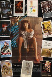 5m004 LOT OF 104 FOLDED ONE-SHEETS '72 - '90 Flashdance, Legend, Hair, Gandhi & much more!