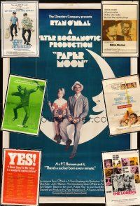 5m035 LOT OF 7 UNFOLDED 40x60s '69 - '73 Paper Moon, Marooned, The Loners, Skin Game & more!