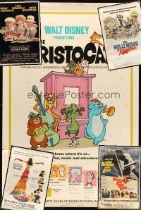 5m036 LOT OF 5 UNFOLDED 40x60s '64 - '80 Aristocats R73, Lucky Lady, Mahogany & more!
