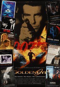 5m042 LOT OF 42 UNFOLDED ONE-SHEETS '89 - '97 Goldeneye, Schindler's List, Sling Blade & more!