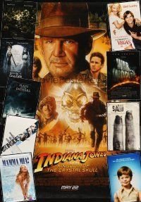 5m046 LOT OF 36 UNFOLDED ONE-SHEETS '92-08 Indiana Jones & the Kingdom fo the Crystal Skull +more!